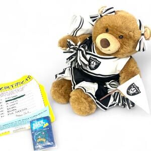 Build A Bear Raiders NFL Cheerleader Plush Stuffed Teddy Bear 9 Piece Lot 2008